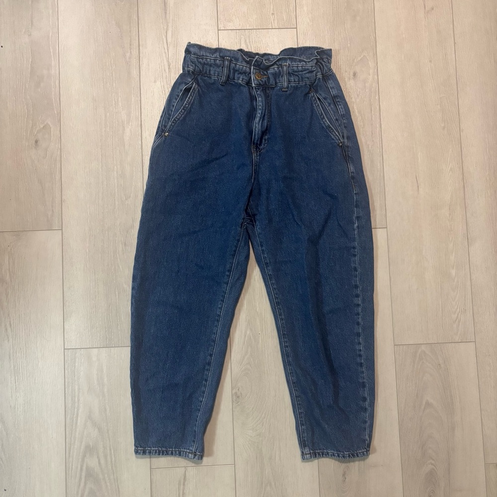 Zara Paperbag Blue Jeans